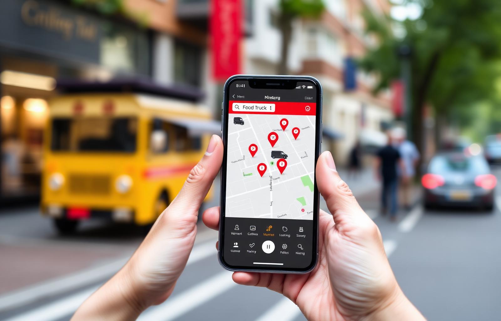 Customer using the Stoq locator on a phone